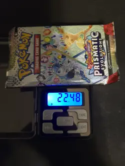 Heavy 22.48 Pokemon Prismatic Evolutions Booster Pack New Factory Sealed - Image 1