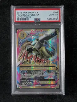 2016 Pokemon Evolutions Ultra Rare Set M CHARIZARD/BLASTOISE/VENUSAUR EX PSA 10 - Image 4