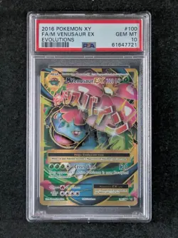 2016 Pokemon Evolutions Ultra Rare Set M CHARIZARD/BLASTOISE/VENUSAUR EX PSA 10 - Image 5