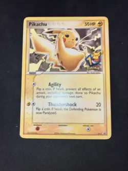 2006 Pokemon Journey Across America Black Star Promo Pikachu Holo #012 Mint - Image 1