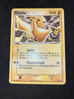 2006 Pokemon Journey Across America Black Star Promo Pikachu Holo #012 Mint - Image 2