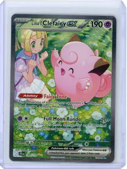 Lillie's Clefairy EX 184/159 2025 Pokemon Journey Together SIR NM - Image 1