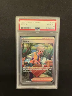 Pokemon Arven 249/198 Scarlet & Violet Base PSA 10 GEM MINT - Image 1