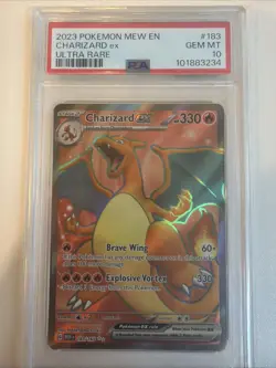Charizard ex 183/165 Sv: Scarlet & Violet 151 Holo PSA 10 Pokemon - Image 1