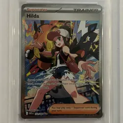 2025 POKEMON WHT EN - Hilda #171 - White Flare Special Illustration Rare PSA 10 - Image 3