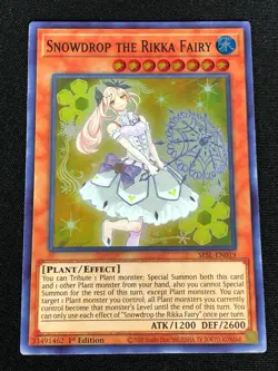 YUGIOH SNOWDROP THE RIKKA FAIRY SESL-EN019 1ST SUPER (NM) - Image 1