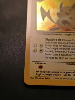 Pokemon TCG Raichu Fossil Holo Rare Card 14/62 Unlimited - Image 5