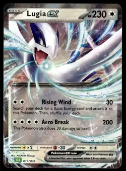 Pokemon TCG SV: Scarlet & Violet Promo Cards #017/034 Lugia ex NM - Image 1