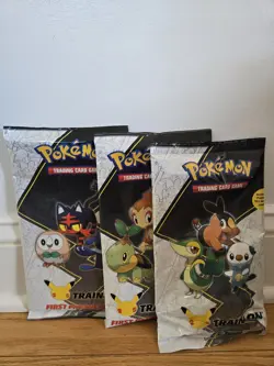 Pokemon Trading Card Game First Partner Pack Set (Unova, Sinnoh, Alola) Lot Of 3 - Image 1
