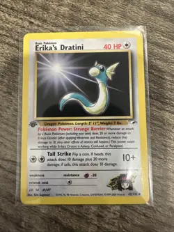 Pokemon TCG Erika's Dratini Gym Heroes 42/132, Regular 1st Edition Uncommon Card - Image 1