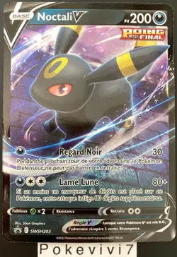 Carte Pokemon NOCTALI SWSH203 PROMO Ultra Rare V Epee et Bouclier FR NEUF - Image 1
