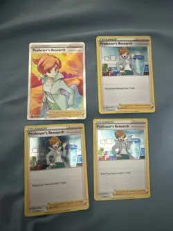 2021 Pokemon Professor’s Research Cosmic Holo Promo Lot (4 Cards) - Image 1