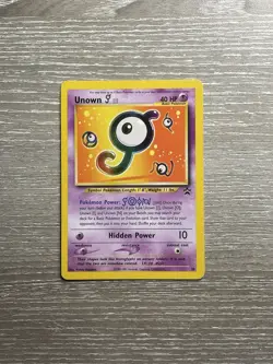 Pokemon Unown J #38 Black Star Promo WOTC Original Pokemon Card TCG 2001 - Image 1