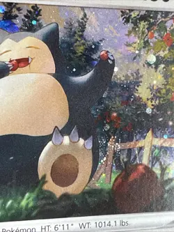 Snorlax Cosmos Holo Sword Shield 140/202 Promo Pokemon Card NM Fart Swirl - Image 3