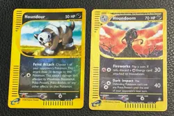 2003 Pokemon Aquapolis Reverses Holo 2 Card Lot Houndour & Houndoom🔥Near Mint🔥 - Image 2