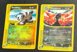 2003 Pokemon Aquapolis Reverses Holo 2 Card Lot Houndour & Houndoom🔥Near Mint🔥 - Image 3