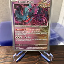 Pokemon Prismatic Evolutions Flutter Mane Masterball Reverse Holo Card 043/131 - Image 2