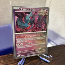 Pokemon Prismatic Evolutions Flutter Mane Masterball Reverse Holo Card 043/131 - Image 3