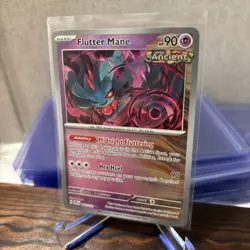 Pokemon Prismatic Evolutions Flutter Mane Masterball Reverse Holo Card 043/131 - Image 4