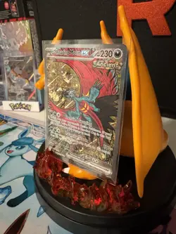 Pokemon TCG Prismatic Evolutions Roaring Moon EX Card 162/131 SIR - Image 4