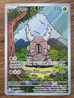 Pokemon TCG Pinsir Twilight Masquerade Holo Card 168/167 Illustration Rare NM - Image 1