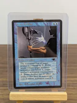 Power Artifact Antiquities NM MTG Magic the Gathering Trading Card Blue Enchant - Image 2