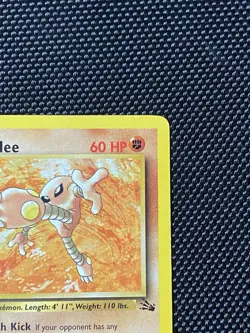 Hitmonlee 22/62 - 1999 Fossil Set Pokemon Card - Non Holo - NM - Image 3