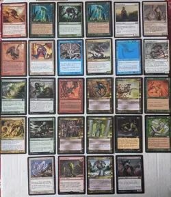 MTG Lot of 28 SLIVER cards. Crystalline, Essence, OVERLORD, Syphon, Toxin, Quick - Image 1