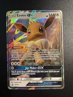 Pokemon Eevee GX SM176 Sun & Moon Black Star Promo Card NM-Mint Condition - Image 1