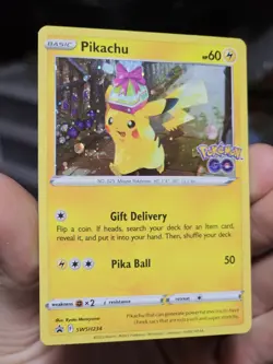 Pikachu SWSH234 SWSH: Sword & Shield Promo Cards Holo NM/LP - Image 1