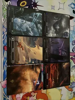 Edge Of Eternities Borderless Land Card Set And A Gold Stamped Art Card - Image 1