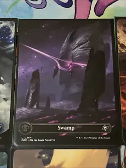 Edge Of Eternities Borderless Land Card Set And A Gold Stamped Art Card - Image 3