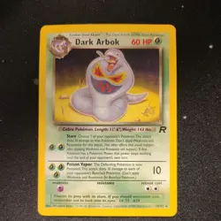 DARK ARBOK W Stamp Pokemon Card Promo - Team Rocket 19/82 NM Excellent condition - Image 1