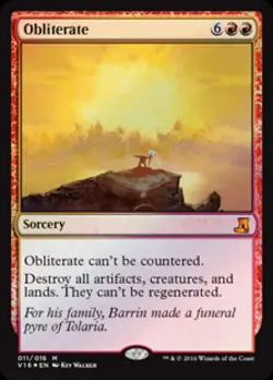Obliterate -Foil Near Mint MTG From the Vault: Lore - Image 1
