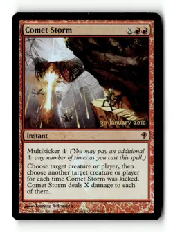 MTG | Comet Storm | Prerelease | Foil | Heavily Played | English - Image 1