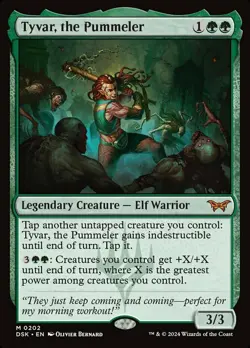 1x Tyvar, the Pummeler - Foil NM-Mint, English Duskmourn: House of Horror MTG Ma - Image 1