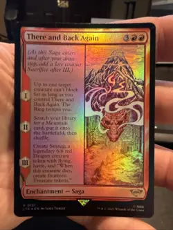 MTG There and Back Again foil (NM) 151 Lord of the Rings Magic w/ Smaug Token - Image 1