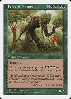 1x Force of Nature - MP - 5th Edition - SPARROW MAGIC mtg - Image 1