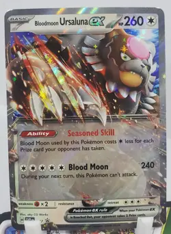 Bloodmoon Ursaluna ex 177 Holo Promo Pokemon NM/M Unplayed Pack Fresh - Image 1