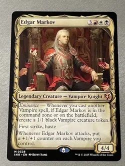 Edgar Markov - Showcase Near Mint, English Innistrad Remastered MTG Magic - Image 1