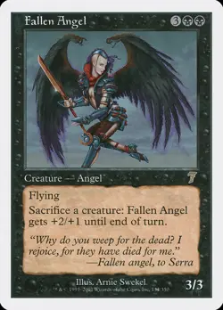 4x Fallen Angel - LP - 7th Edition - SPARROW MAGIC mtg - Image 1
