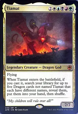Tiamat Non- Foil M Adventures in the Forgotten Realms 235 NM - Image 1