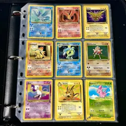 Old Pokemon Cards VINTAGE Rare Collection binder Holo WOTC 1999 Era Lot - Image 1