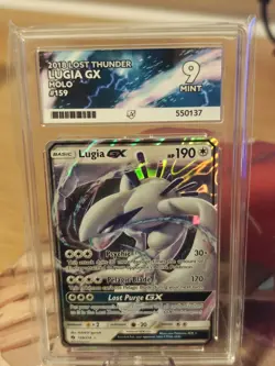 Lugia GX Lost Thunder 159 Holo Ultra Rare ACE 9 NEAR MINT Pokemon TCG like PSA - Image 1