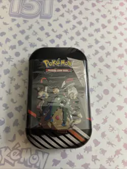 Pokemon TCG S&V Black Bolt and White Flare Unova Mini Tin Full Sealed - Image 1