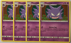 POKEMON 4X HAUNTER 69/214 UNBROKEN BONDS UNCOMMON NEAR MINT-PLAYSET - Image 1