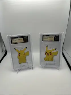 2023 Pokemon Mobile Sticker Pikachu Lot Of 2 Pristine! - Image 4