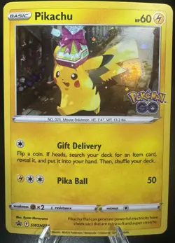 Pokemon TCG Pikachu Black Star Promo SWSH234 - Pokemon Go - Image 1