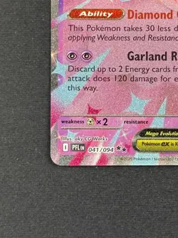 Mega Diancie ex 041/094 Phantasmal Flames PFL EN 2025 Pokemon TCG - Image 5