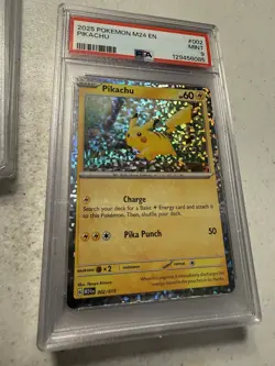 2025 POKEMON M24 EN-MCDONALD'S COLLECTION #002 PIKACHU PSA 9 - Image 1